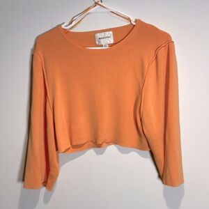 Industry Vibrant Orange Crop Top